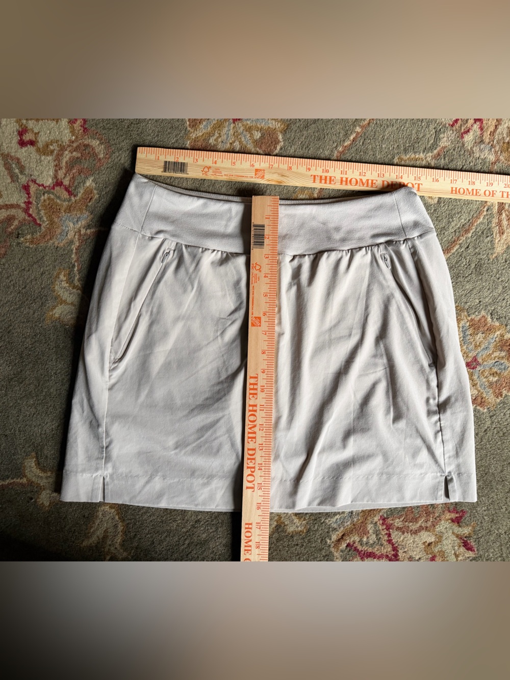 Athleta Women’s Creamy Beige A-Line Mini Skort. Size 10 - Picture 5 of 6